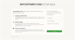 Desktop Screenshot of mycustompc.com